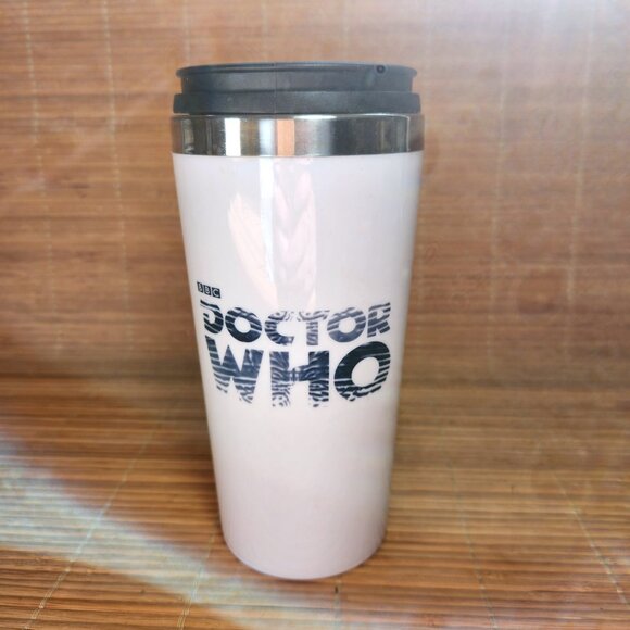 Dr Who Travel Mug Cup David Tennant 10th Doctor 2012 50th Anniversary BPA Free - Picture 2 of 7